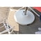 Us Weight Fillable 120lb Capacity Free Standing Umbrella Base, White, Commercial FUB120WE - alternate 2